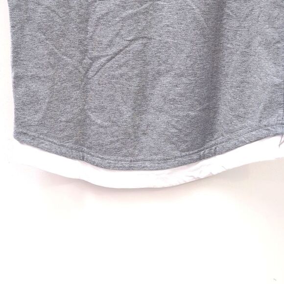 BYLT Grey Drop Cut Short Sleeve Dual Layer Lux T-Shirt Stretch Men's Sz Small - Picture 5 of 5
